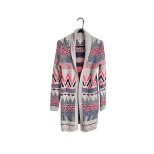 Cat & Jack Girls Knit Open Cardigan Sweater Youth Sz XL (14/16)